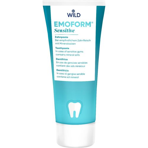 Зубна паста Emoform Для чутливих зубів з мінеральними солями та фторидом, 75 мл купити - фото №1 Зубна паста Emoform Для чутливих зубів з мінеральними солями та фторидом, 75 мл купити