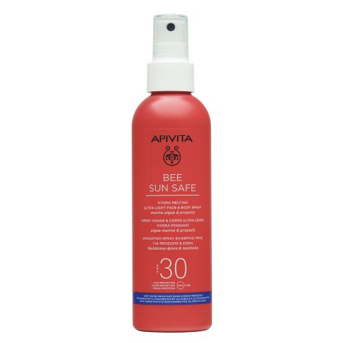 Спрей Apivita (Апивита) Bee Sun Safe солнцезащитный для лица и тела SPF30 200 мл цена - фото №1 Спрей Apivita (Апивита) Bee Sun Safe солнцезащитный для лица и тела SPF30 200 мл цена