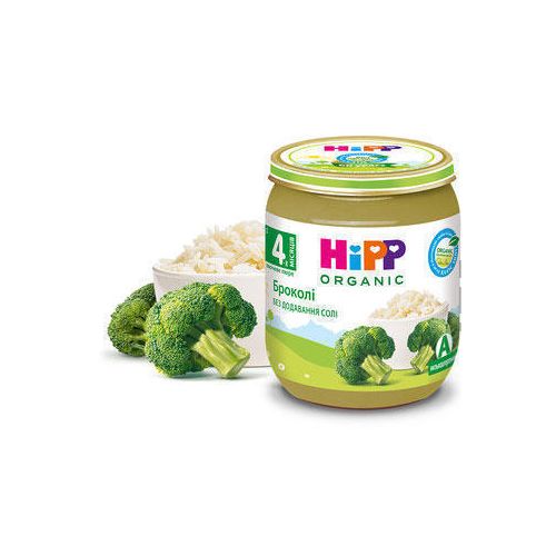Пюре Hipp 4012 овочеве броколі (з 4 місяців) 125 г ADD - фото №1 Пюре Hipp 4012 овочеве броколі (з 4 місяців) 125 г ADD