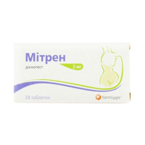 Митрен 2 мг таблетки №28 купить - фото №1 Митрен 2 мг таблетки №28 купить