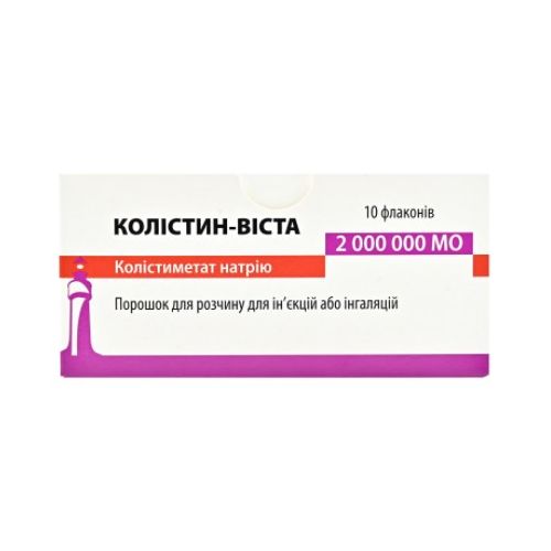 Колистин-Виста 2 млн. МО порошок для раствора флакон №10 в городе Одесса : цены, характеристики. - фото №1 Колистин-Виста 2 млн. МО порошок для раствора флакон №10 в городе Одесса : цены, характеристики.