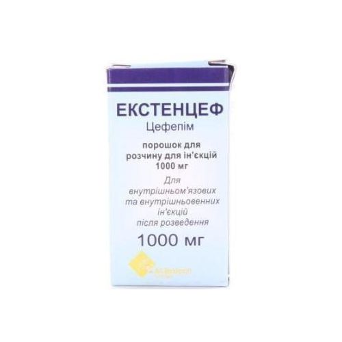 Екстенцеф порошок для приготування розчину 1000 мг №1 в місті Одеса : ціни, характеристика. - фото №1 Екстенцеф порошок для приготування розчину 1000 мг №1 в місті Одеса : ціни, характеристика.