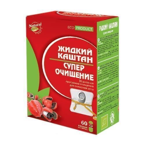 Рідкий каштан супер очищення капсули №60 в Україні - фото №1 Рідкий каштан супер очищення капсули №60 в Україні