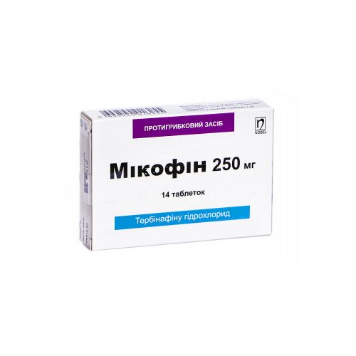 Микофин 250 мг таблетки №14 в городе Одесса : цены, характеристики. - фото №1 Микофин 250 мг таблетки №14 в городе Одесса : цены, характеристики.
