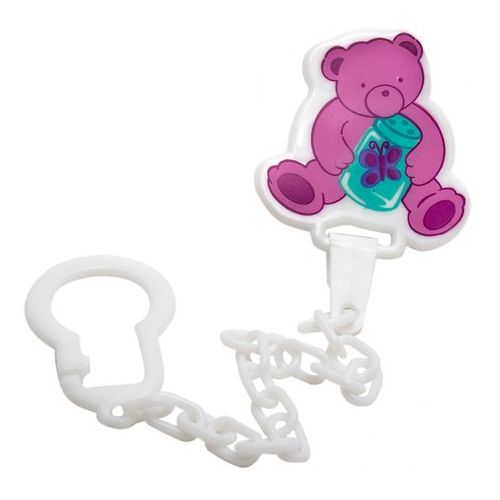 Ланцюжок для пустушки на кліпсі Ведмедик PK 016 ADD - фото №1 Ланцюжок для пустушки на кліпсі Ведмедик PK 016 ADD