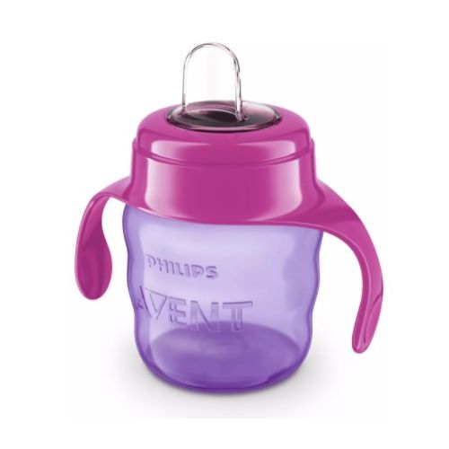 Чашка Avent з м'яким носиком 6 м+ для дівчинки 200 мл замовити - фото №1 Чашка Avent з м'яким носиком 6 м+ для дівчинки 200 мл замовити