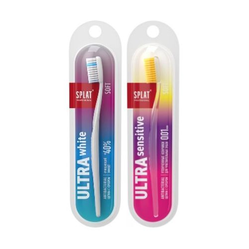 Промо-набор Зубная щетка Splat Ultra White мягкая + Зубная щетка Splat Ultra Sensitive мягкая в интернет-аптеке - фото №1 Промо-набор Зубная щетка Splat Ultra White мягкая + Зубная щетка Splat Ultra Sensitive мягкая в интернет-аптеке