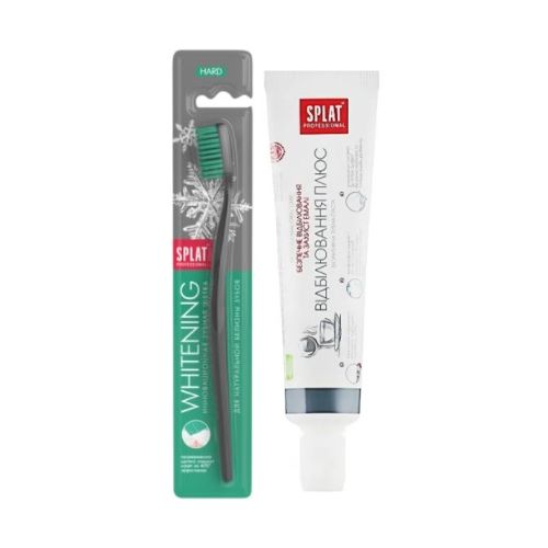 Промо-набор Зубная щетка Splat Prof. Whitening жесткая + Зубная паста Splat Отбеливающая 40 мл в городе Одесса : цены, характеристики. - фото №1 Промо-набор Зубная щетка Splat Prof. Whitening жесткая + Зубная паста Splat Отбеливающая 40 мл в городе Одесса : цены, характеристики.