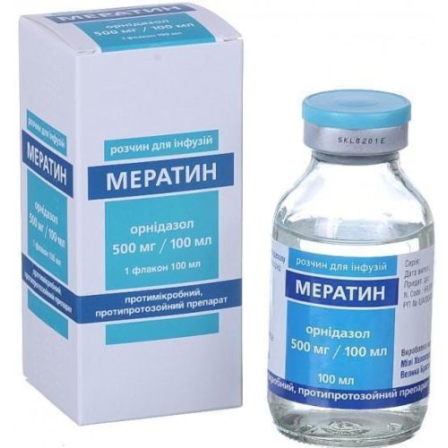Мератин розчин для ін'єкцій 500 мг/100 мл ADD - фото №1 Мератин розчин для ін'єкцій 500 мг/100 мл ADD