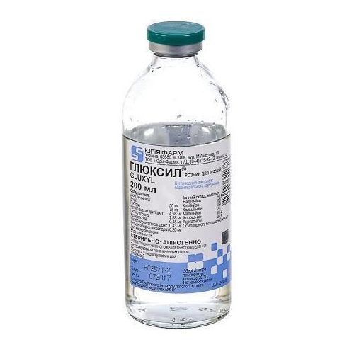 Глюксил розчин для інфузій пляшка 200 мл в місті Одеса : ціни, характеристика. - фото №1 Глюксил розчин для інфузій пляшка 200 мл в місті Одеса : ціни, характеристика.