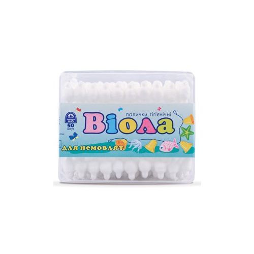 Палочки ватные Виола для новорожденных №50 купить - фото №1 Палочки ватные Виола для новорожденных №50 купить