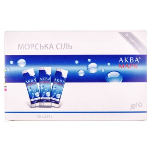 Аква Марис Морская соль саше №30 в аптеке - фото №1 Аква Марис Морская соль саше №30 в аптеке