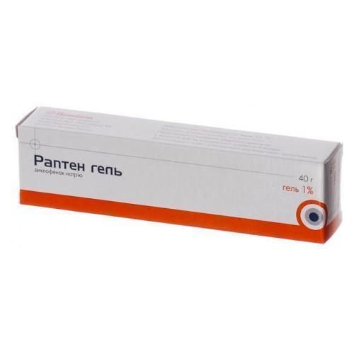 Раптен 1% гель туба 40 г в Украине - фото №1 Раптен 1% гель туба 40 г в Украине