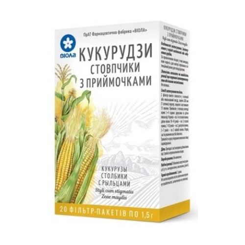 Кукурузные рыльца фильтр-пакетики 1.5 г №20 цена - фото №1 Кукурузные рыльца фильтр-пакетики 1.5 г №20 цена