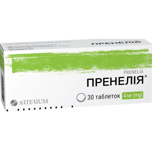 Пренелия 4 мг таблетки №30 в городе Одесса : цены, характеристики. - фото №1 Пренелия 4 мг таблетки №30 в городе Одесса : цены, характеристики.