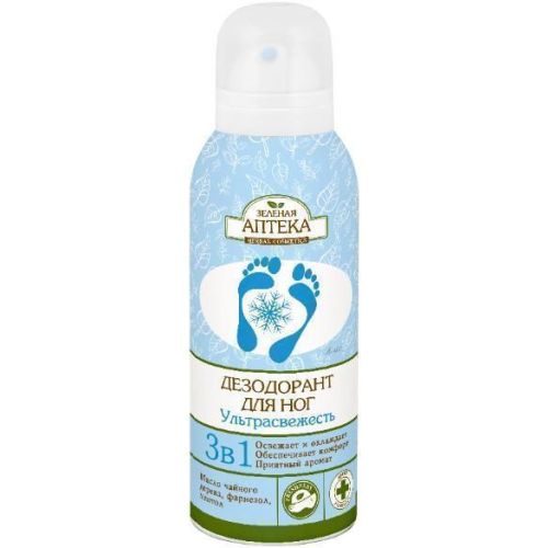Дезодорант Зелена Аптека для ніг охолоджуючий 150 мл ADD - фото №1 Дезодорант Зелена Аптека для ніг охолоджуючий 150 мл ADD