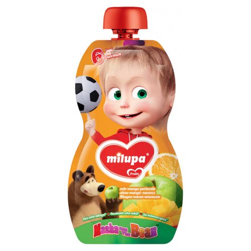 Пюре Milupa фруктове яблуко манго апельсин 100 г недорого - фото №1 Пюре Milupa фруктове яблуко манго апельсин 100 г недорого