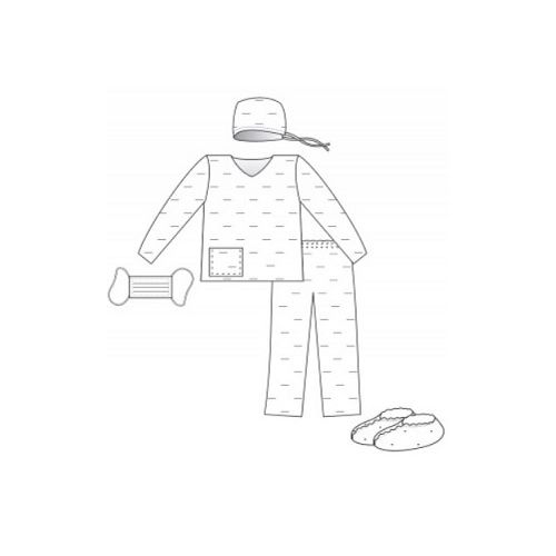 Комплект одежды акушерский для партнерских родов стерильный №2 в аптеке - фото №1 Комплект одежды акушерский для партнерских родов стерильный №2 в аптеке