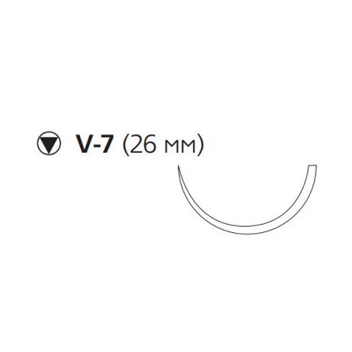 Вікрил Плюс 2-0 колючо-ріжуча голка 26 мм 1/2 кола,75 см W9180 ціна - фото №1 Вікрил Плюс 2-0 колючо-ріжуча голка 26 мм 1/2 кола,75 см W9180 ціна