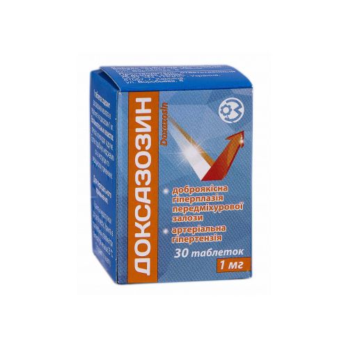 Доксазозин 1 мг таблетки №30 в интернет-аптеке - фото №1 Доксазозин 1 мг таблетки №30 в интернет-аптеке