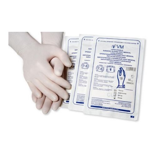 Перчатки Vogt Medical хирургические латексные не припудренные стерильные пара (р.7,5) в интернет-аптеке - фото №1 Перчатки Vogt Medical хирургические латексные не припудренные стерильные пара (р.7,5) в интернет-аптеке