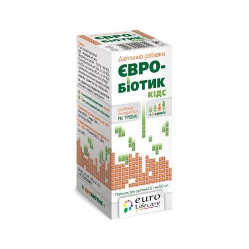 Евро-биотик Кидс порошок 5 мл флакон №1 в Украине - фото №1 Евро-биотик Кидс порошок 5 мл флакон №1 в Украине