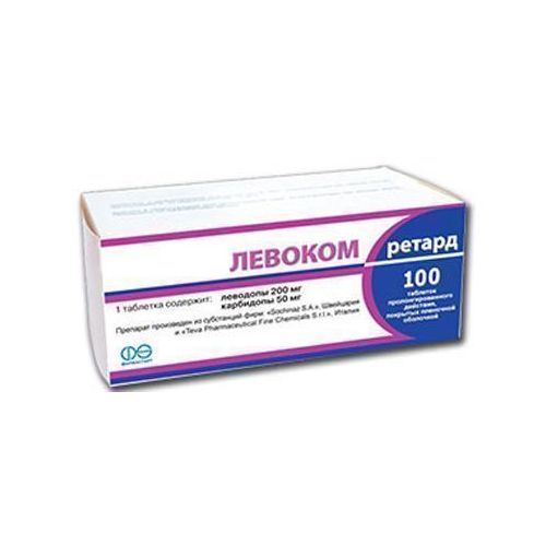 Левоком ретард 200 мг+50 мг таблетки №100 фото - фото №1 Левоком ретард 200 мг+50 мг таблетки №100 фото