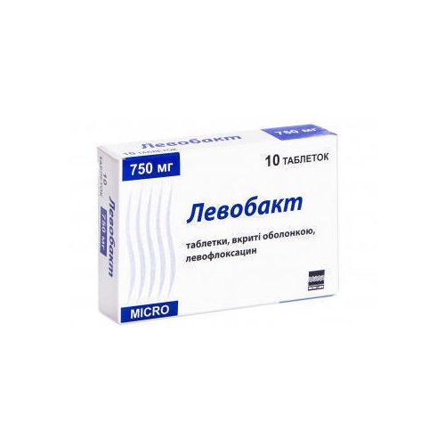 Левобакт 750 мг таблетки №10 в місті Харків : ціни, характеристика. - фото №1 Левобакт 750 мг таблетки №10 в місті Харків : ціни, характеристика.