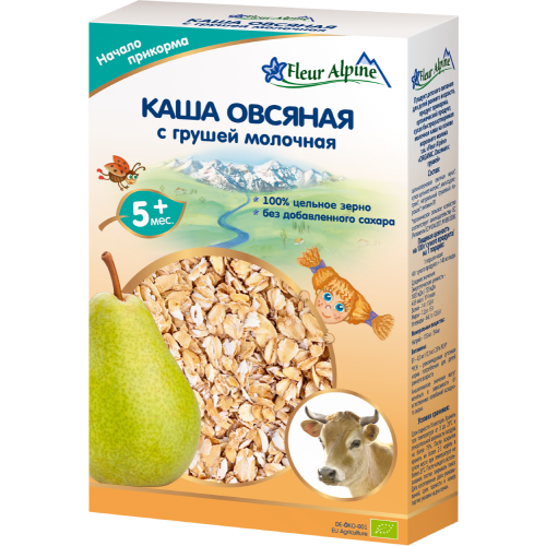 Каша Fleur Alpine вівсяна з грушею молочна, 200 г недорого - фото №1 Каша Fleur Alpine вівсяна з грушею молочна, 200 г недорого