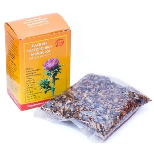 Розторопші плямистої насіння 100 г в місті Одеса : ціни, характеристика. - фото №1 Розторопші плямистої насіння 100 г в місті Одеса : ціни, характеристика.