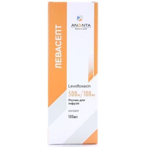 Левасепт 500 мг/100 мл раствор для инфузий 100 мл в интернет-аптеке - фото №1 Левасепт 500 мг/100 мл раствор для инфузий 100 мл в интернет-аптеке
