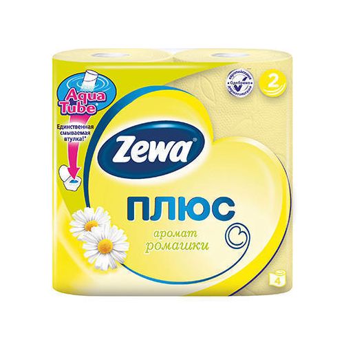 Туалетная бумага Zewa желтая (ромашка) 2-х шаровая 4 шт цена - фото №1 Туалетная бумага Zewa желтая (ромашка) 2-х шаровая 4 шт цена