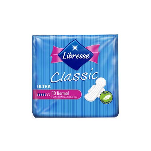 Прокладки Libresse Classic Clip Ultra Normal 10 шт купити - фото №1 Прокладки Libresse Classic Clip Ultra Normal 10 шт купити