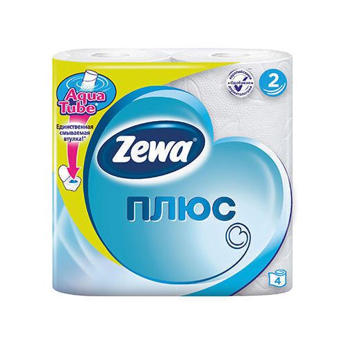 Туалетная бумага Zewa плюс белая №1 купить - фото №1 Туалетная бумага Zewa плюс белая №1 купить