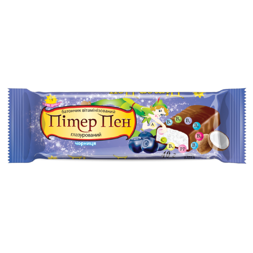 Батончик Питер Пэн витаминизированный черника в молочной глазури в городе Одесса : цены, характеристики. - фото №1 Батончик Питер Пэн витаминизированный черника в молочной глазури в городе Одесса : цены, характеристики.