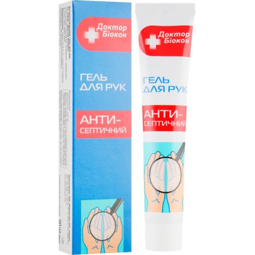 Гель для рук Доктор Біокон антисептичний, 50 мл ADD - фото №1 Гель для рук Доктор Біокон антисептичний, 50 мл ADD