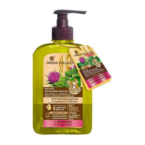 Бальзам-маска Green Collection против выпадения и ломкости волос 290 мл в Украине - фото №1 Бальзам-маска Green Collection против выпадения и ломкости волос 290 мл в Украине