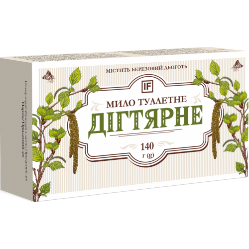 Мыло туалетное Дегтярное 140 г недорого - фото №1 Мыло туалетное Дегтярное 140 г недорого