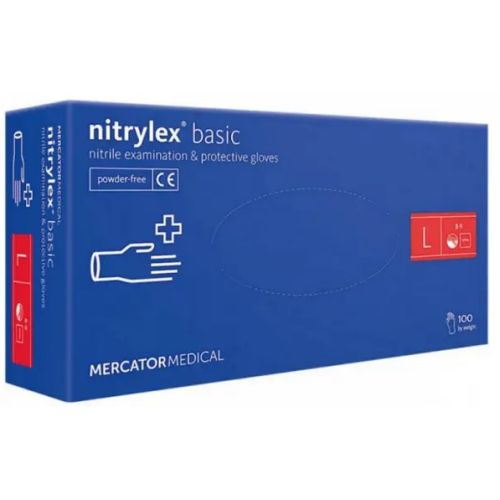 Перчатки NitryLex (НитриЛекс) Basic смотровые нитриловые нестерильные неприпудренные р. L №100 в городе Одесса : цены, характеристики. - фото №1 Перчатки NitryLex (НитриЛекс) Basic смотровые нитриловые нестерильные неприпудренные р. L №100 в городе Одесса : цены, характеристики.