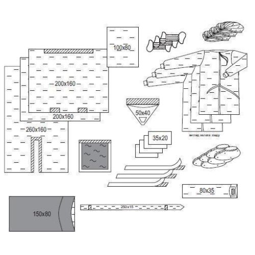Комплект одежды и покрытий операционный для ортопедии (бедренный) 3/Б фото - фото №1 Комплект одежды и покрытий операционный для ортопедии (бедренный) 3/Б фото