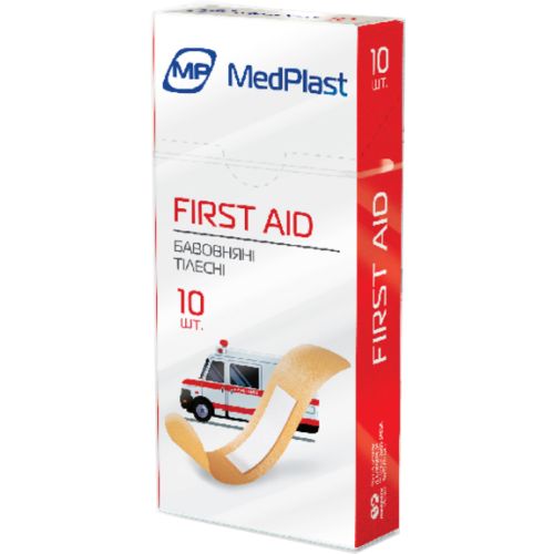 Лейкопластир MP (Медпласт) FIRST AID тканевий тілесний №10 в місті Львів : ціни, характеристика. - фото №1 Лейкопластир MP (Медпласт) FIRST AID тканевий тілесний №10 в місті Львів : ціни, характеристика.