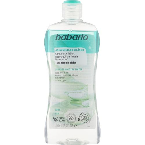 Міцелярна вода Babaria (Бабарія) двофазна Алое для зняття макіяжу 400 мл в інтернет-аптеці - фото №1 Міцелярна вода Babaria (Бабарія) двофазна Алое для зняття макіяжу 400 мл в інтернет-аптеці