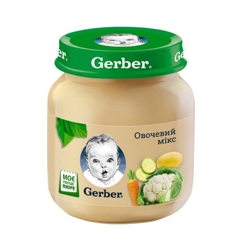 Пюре Gerber Овощной микс 130 г в аптеке - фото №1 Пюре Gerber Овощной микс 130 г в аптеке