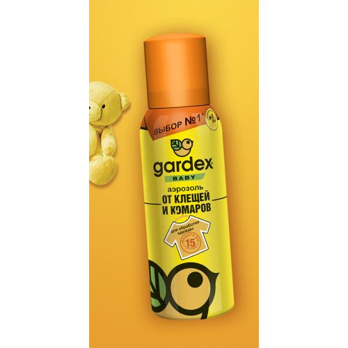 Аэрозоль Gardex Baby для детей для одежды от клещей и насекомых 100 мл фото - фото №1 Аэрозоль Gardex Baby для детей для одежды от клещей и насекомых 100 мл фото