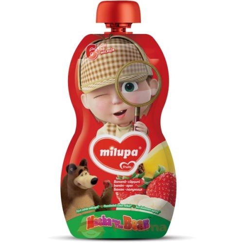 Пюре Milupa банан полуниця (з 6 місяців) 100 г недорого - фото №1 Пюре Milupa банан полуниця (з 6 місяців) 100 г недорого