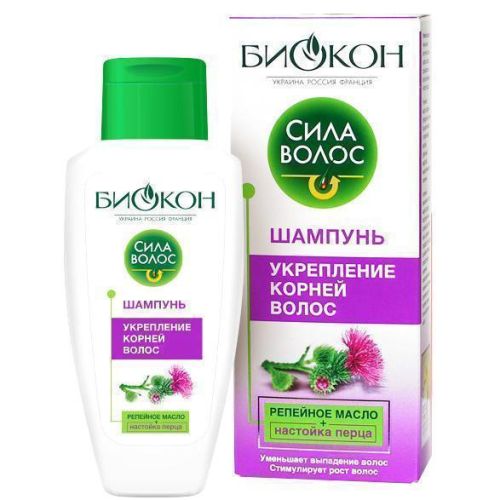 Шампунь Сила Волос Репейное масло для укрепления корней волос 215 мл купить - фото №1 Шампунь Сила Волос Репейное масло для укрепления корней волос 215 мл купить