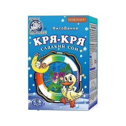 Фитованна Ключи здоровья для детей Кря-Кря сладкий сон 30г № 3 купить - фото №1 Фитованна Ключи здоровья для детей Кря-Кря сладкий сон 30г № 3 купить