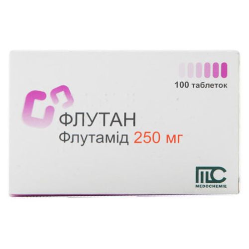 Флутан 250 мг таблетки №100 купить - фото №1 Флутан 250 мг таблетки №100 купить