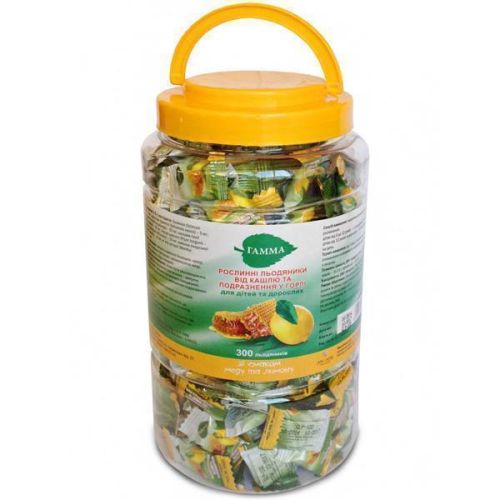 Гамма леденцы от кашля со вкусом меда и лимона №300 в городе Одесса : цены, характеристики. - фото №1 Гамма леденцы от кашля со вкусом меда и лимона №300 в городе Одесса : цены, характеристики.