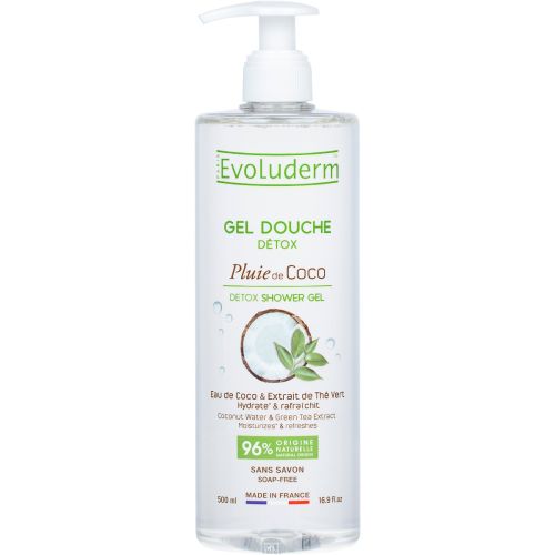 Гель Evoluderm (Эволюдерм) для душа детокс с водой кокоса 500 мл в городе Одесса : цены, характеристики. - фото №1 Гель Evoluderm (Эволюдерм) для душа детокс с водой кокоса 500 мл в городе Одесса : цены, характеристики.